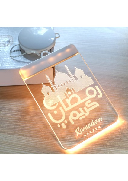 Akrilik Ramazan Eid Mubarak LED I I Dekorasyon 1 (Yurt Dışından) fiyatları