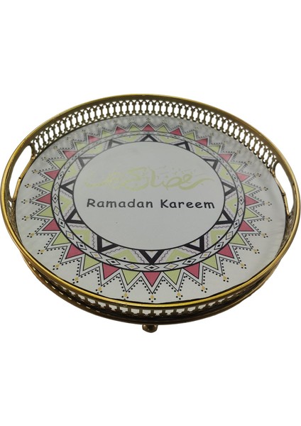 Metal I Eid Ramazan Mü Süslemeleri Tabağı Yuvarlak (Yurt Dışından) fiyatları
