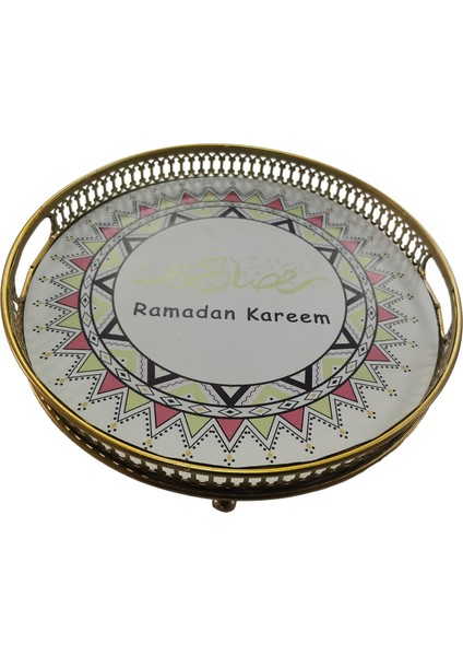 Metal I Eid Ramazan Mü Süslemeleri Tabağı Yuvarlak (Yurt Dışından) fırsatları