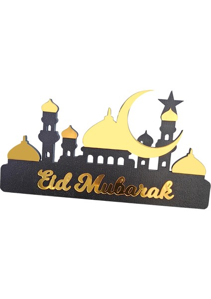 Eid Dekor Takvimi Üstü Dekorasyonu Çok Amaçlı Dekoratif El Sanatları Altın Küçük (Yurt Dışından) fiyatları