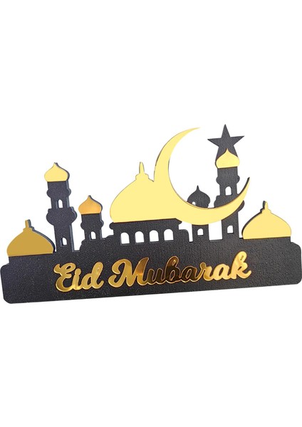 Eid Dekor Takvimi Üstü Dekorasyonu Çok Amaçlı Dekoratif El Sanatları Altın Küçük (Yurt Dışından) fırsatları