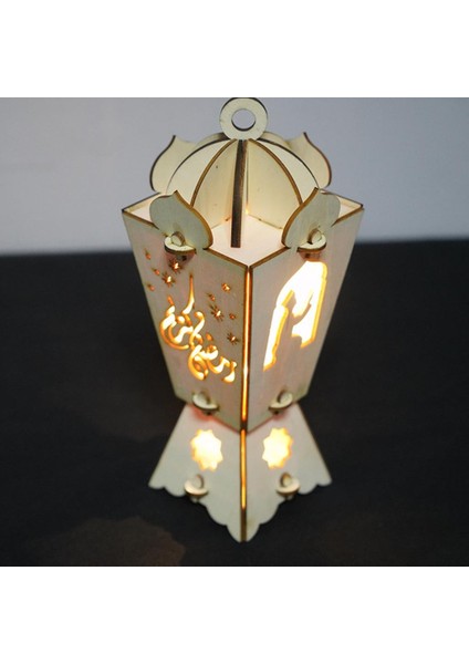 Eid Ramazan LED Işıkları Ahşap Eid Mubarak Lambası Üstü Inlatma (Yurt Dışından) modelleri