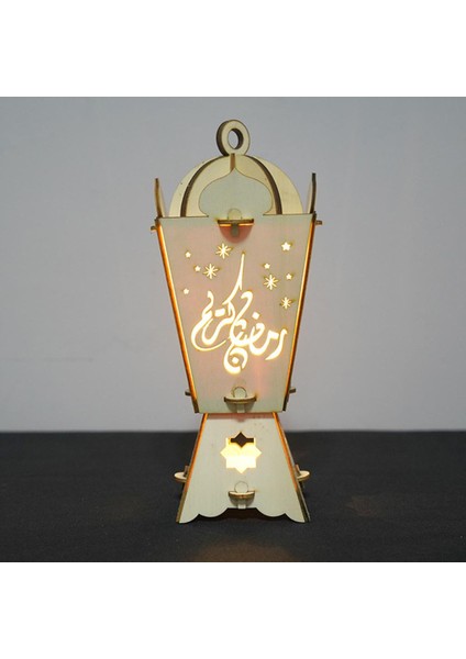 Eid Ramazan LED Işıkları Ahşap Eid Mubarak Lambası Üstü Inlatma (Yurt Dışından) fırsatları
