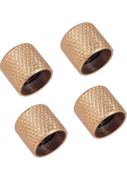 4 Parça Ses Kontrol Düğmeleri Elektro Gitar Aksesuarı Altın Için Caps (Yurt Dışından)