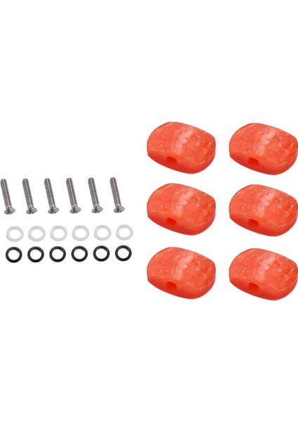 Elektro Için 6 I Tel Mandalı Kafası Kırmızısı (Yurt Dışından)