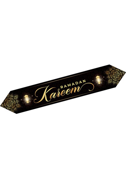 Eid Mubarak Runner'ı Altın Ramazan Dekorlu I (Yurt Dışından) modelleri