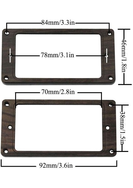 Elektro Tedarik Seçeneği 1 Için 2 Ğı Humbucker Pikap Çerçevesi (Yurt Dışından) fırsatları
