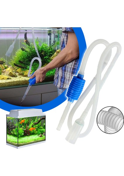 170CM Tarzı Akvaryum Sifon Dalgıç Pompa Yarı Otomatik Su Değiştirme Değiştirici Çakıl Filtresi Aksesuarları (Yurt Dışından) fiyatları