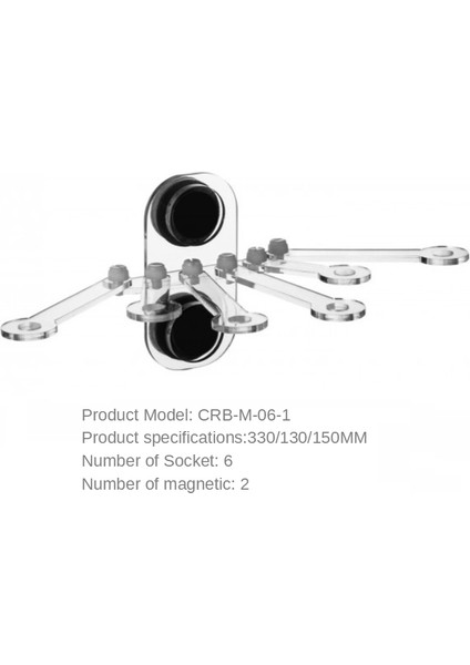 Manyetik Crb-M-06-1 Stili Deniz Kaynakları Akvaryum Akrilik Manyetik Mercan Parça Rafları Fiş Tutucu Braketi Cam Kalınlığı Akvaryum Aksesuarları (Yurt Dışından)