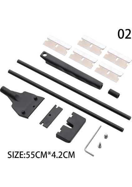 No.2 Tarzı Suya Dayalı Canlı Bitki Çim Temizleme Paslanmaz Çelik Akvaryum Balık Tankı Yosun Kazıyıcı Bıçak Çoklu Araç Temizleyici Kiti Seti (Yurt Dışından)