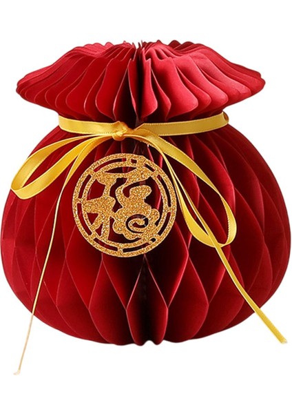 2025 Çin Yılı Kırmızı Origami Centerpiece Dekor Üstü Süsleme C (Yurt Dışından)