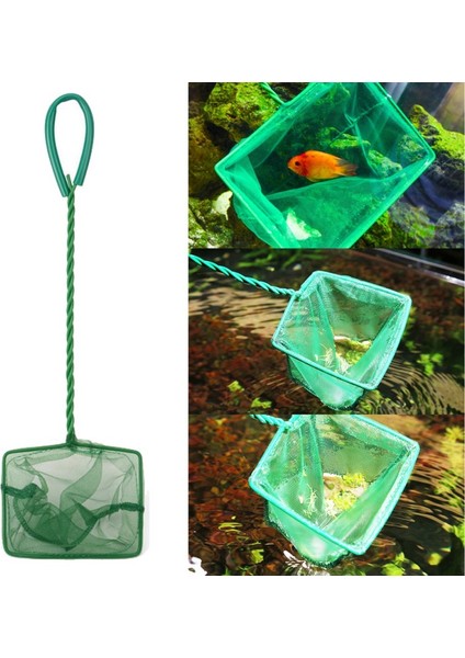 Yeşil Stil L Beden Küçük Boy Yoğun Ağlı Yuvarlak Küçük Gözenekli Akvaryum Balığı, Karides ve Böcekler Için Av Ağı (Yurt Dışından) fiyatları