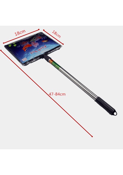 Beyaz Stil Kare Ayarlanabilir Teleskopik Balıklar Karides Ağları Için Paslanmaz Çelik Akvaryum Balık Ağı (Yurt Dışından)