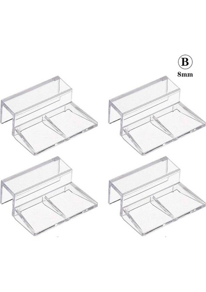 8mm Tarzı Balık Akvaryum Evcil Pet Parçaları Akvaryum Balık Tankı Akrilik Klips Cam Kapak Desteği (Yurt Dışından)