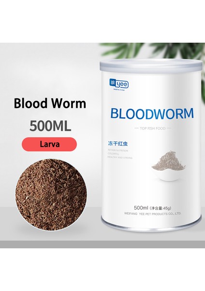 Larva Kan Kurdu 500 Tarzı Kırmızı Kan Solucanı Donmuş Artemia Salina Tropikal Akvaryum Küçük Balık Yemi (Yurt Dışından)