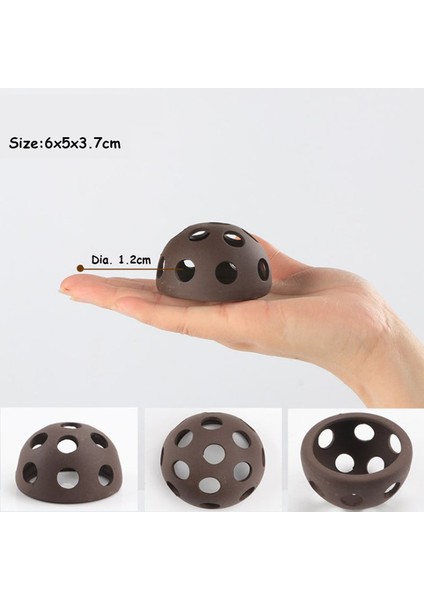 Yarım Daire Stili 6X5X3.7CM Seramik Ev Balık Tankı Akvaryum Süsü Mağara Pottery Akrep Evi Kavanoz Simülasyon Taş Süs Eşyası (Yurt Dışından)