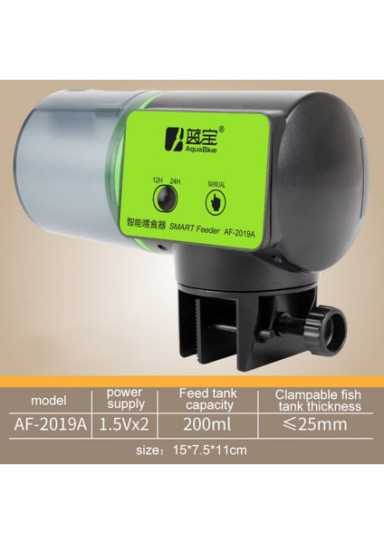 1 Stili Yazın Otomatik Manuel ve Akıllı Otomatik Balık Tankı Zamanlayıcı Dijital Balık Tankı Elektrikli Yem Verme Aracı Balık Besleme Aracı - Turkish (Yurt Dışından)