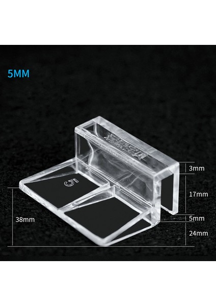 5 mm Tarzı 4 Adet Akvaryum Tankı Cam Kapağı Akrilik Klips Paslanmaz Çelik Güçlü Destek Tutucu Cam (Yurt Dışından)