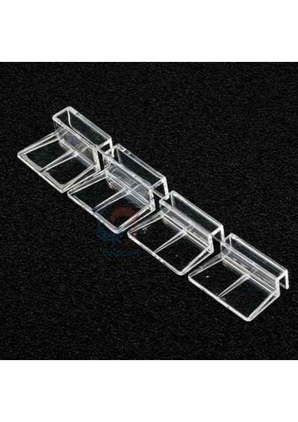 5 mm Tarzı 4 Adet Akvaryum Tankı Cam Kapağı Akrilik Klips Paslanmaz Çelik Güçlü Destek Tutucu Cam (Yurt Dışından)