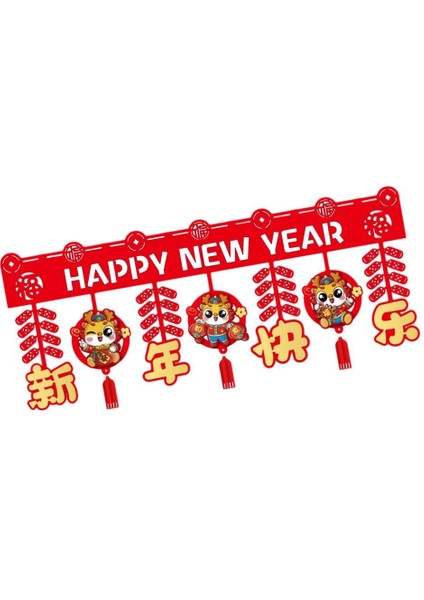 Çin Yılı Dekorasyon Süsleme Püsküllü Kırmızı Şanslı Şğ (Yurt Dışından)