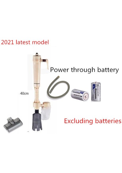 40D Tarzı 1 Ünite Otomatik Balık Kum Akvaryum Temizleyici Elektrikli Akvaryum Süpürge Pompası Filtre Su Değiştirici Kum Yıkayıcı Su Hortumu Tüp - Turkish (Yurt Dışından)