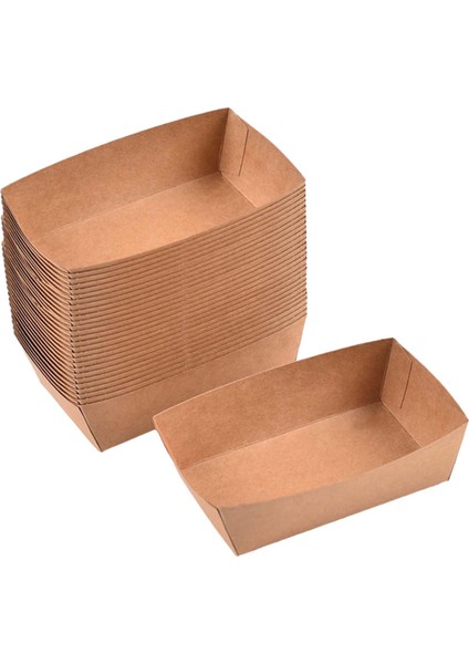 100X Kraft Kağıt Tepsileri Sosisli Sandviç Meyve I Taco Için Kağıt Gıda Tekneleri 15X8.5X4CM (Yurt Dışından) fiyatları