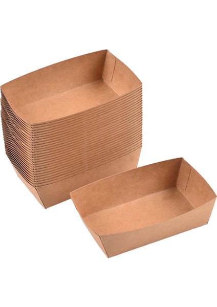 100X Kraft Kağıt Tepsileri Sosisli Sandviç Meyve I Taco Için Kağıt Gıda Tekneleri 15X8.5X4CM (Yurt Dışından) indirimleri