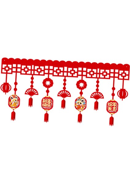 Çin Yılı Banner Garland 2025 Asılı Dekorasyon Kapı B (Yurt Dışından) modelleri