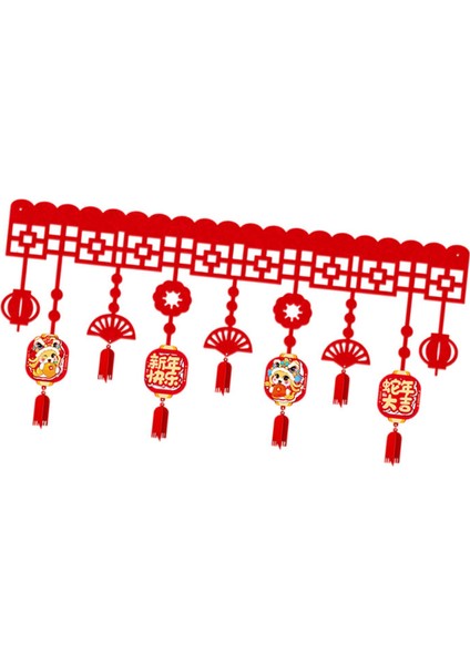 Çin Yılı Banner Garland 2025 Asılı Dekorasyon Kapı B (Yurt Dışından) indirimleri