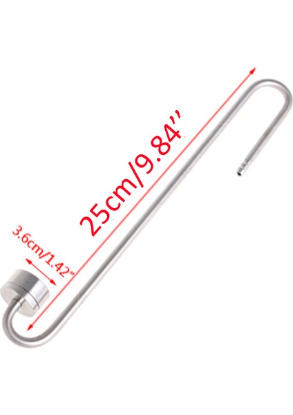 L250 Stili Akvaryum Ultra Ince Paslanmaz Çelik Co2 Difüzörü Mükemmel Co2 Çözünme Oranı M09 (Yurt Dışından)