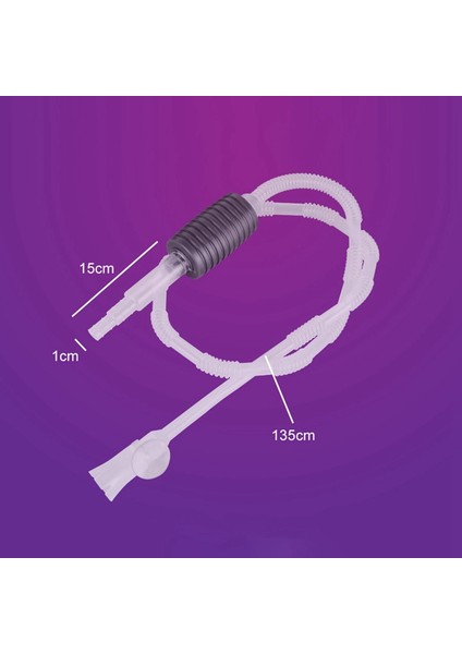 A2 Stili Akvaryum Balık Tankı Vakum Çakıl Su Filtresi Temizleyici Sifon Pompası Manuel Temizleyici Pompası Güvenli Vakum Akvaryum Su Değiştirici (Yurt Dışından)