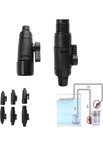 16MM Vana Stili Akvaryum Hortumu Vana Boru Valf Hızlı Bağlantı Konektörü Akvaryum Balık Tankı Aksesuarı Değiştirme Hızlı Bağlantı Hortum Valfı (Yurt Dışından) indirimleri