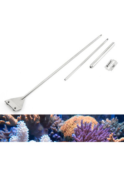 46CM Tarzı Paslanmaz Çelik Akvaryum Balık Tankı Yosun Temizleme Bıçağı Sucul Bitki Ot Temizleme Çoklu Araç Temizleyici Kiti Seti (Yurt Dışından) fiyatları