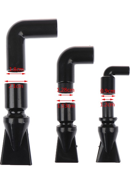 S Tarzı Siyah Akvaryum Tankı Pompa Ördek Gagası Su Çıkış Memesi Ördek Gagası Dönüş Boru Bağlantısı Yüksek C42 (Yurt Dışından) modelleri