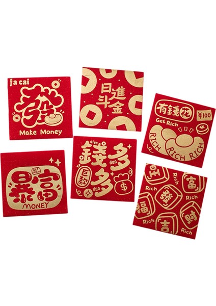 6 Çin Kırmızı 3.54INCHX3.54INCH Parti Doğum Günleri Için Hong Bao A (Yurt Dışından) modelleri