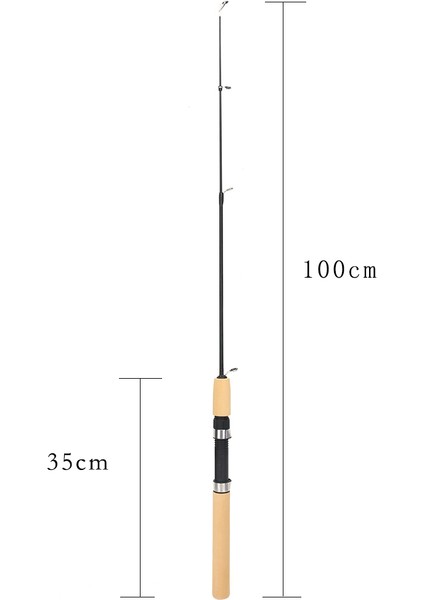 100CM Tarzı 15 cm Mini Teleskopik Buz Balıkçılık Kamışı Taşınabilir Karbon Fiber Nehir Karidesi Tavşan Balıkçılık Kamışı Kış Balıkçılık Malzemeleri (Yurt Dışından)