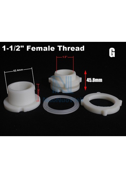 G Tarzı Plastik Su Tankı Bağlantı Elemanları Balık Tankı Aksesuarları Havuz Kova Iç Dış Tel Adaptörü Drenaj Akvaryum Kelepçesi (Yurt Dışından)