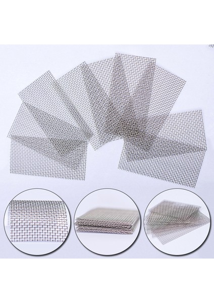 8X8CM Tarzı 1 Adet Paslanmaz Çelik Balık Tankı Tel Örgü Ped Dekorasyon Akvaryum Su Bitkileri Yosun Tel Örgüsü Çim Dekor Deniz Aksesuarları (Yurt Dışından)
