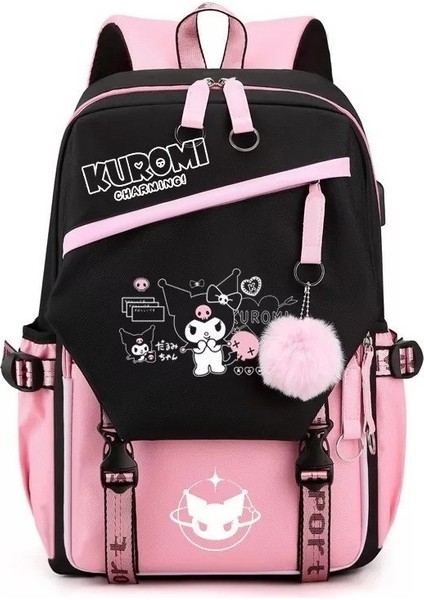 Kuromi Melody Çevre Birimi Büyük Kapasiteli Okul Sırt Çantası (Yurt Dışından) fiyatları