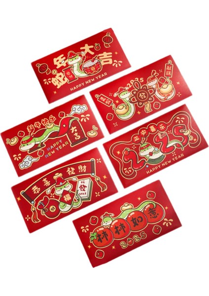 6x Çin Yeni Yılı Kırmızı Zarflar Fener Festivalleri Düğünü Için Kırmızı Paketler (Yurt Dışından) modelleri