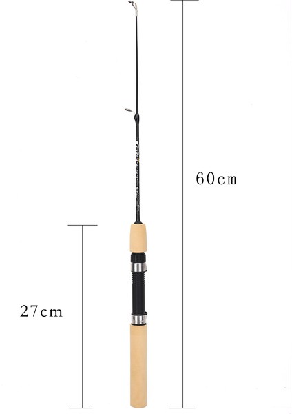 60CM Tarzı 15 cm Mini Teleskopik Buz Balıkçılık Kamışı Taşınabilir Karbon Fiber Nehir Karidesi Tavşan Balıkçılık Kamışı Kış Balıkçılık Malzemeleri (Yurt Dışından)