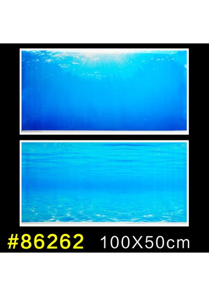 86252 L 100-50CM Stili Akvaryum Arka Plan Kağıt Duvar Resimli Balık Tankı Duvar Kağıdı Çift Taraflı Kayalık Okyanus Su Ot Juwel Arka Plan Boyama (Yurt Dışından)