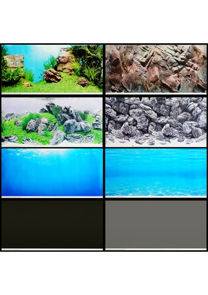 86252 Xl 150-60CM Stili Akvaryum Arka Plan Kağıt Duvar Resimli Balık Tankı Duvar Kağıdı Çift Taraflı Kayalık Okyanus Su Ot Juwel Arka Plan Boyama (Yurt Dışından) fiyatları