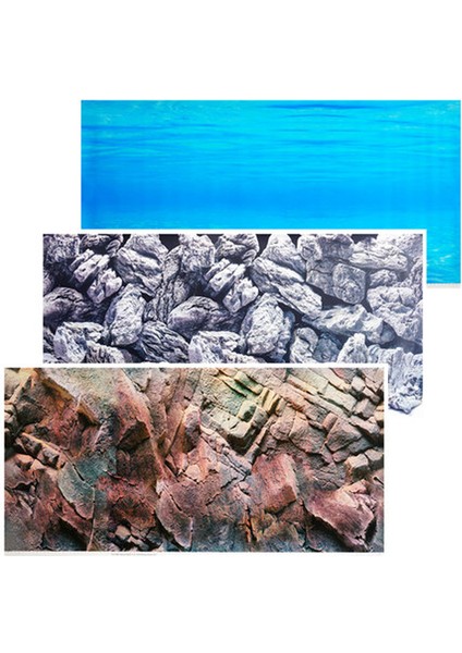 86252 Xl 150-60CM Stili Akvaryum Arka Plan Kağıt Duvar Resimli Balık Tankı Duvar Kağıdı Çift Taraflı Kayalık Okyanus Su Ot Juwel Arka Plan Boyama (Yurt Dışından) modelleri