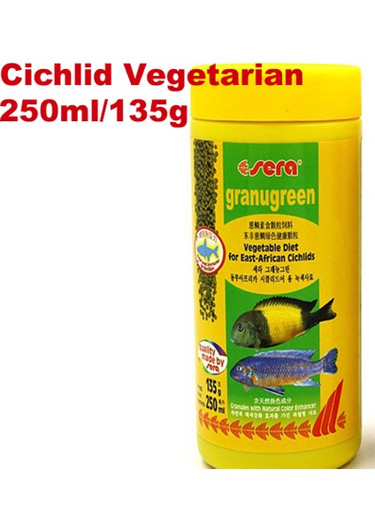 Cichlid Sebze 135G Stili M Beden Sera Balık Yemi Çeşitleri Mini Bebek Discus Betta Guppy Dip Zeminli Kedibalığı En Çok Satan Akvaryum Malzemesi (Yurt Dışından)