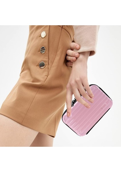 Çok Renkli Çok Fonksiyonlu 7 Inç Küçük Bavul Kozmetik Çantası B (Yurt Dışından) indirimleri