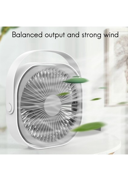 M102 4000MAH Şarj Edilebilir Mini Masaüstü Fan - Beyaz (Yurt Dışından) modelleri