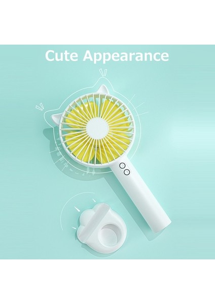 Taşınabilir Mini Şarj Edilebilir El Fanı 3 Dişli Ayarlanabilir (Yurt Dışından) modelleri