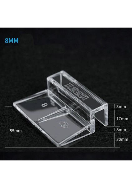 8mm Tarzı 4 Adet Akvaryum Tankı Cam Kapağı Akrilik Klips Paslanmaz Çelik Güçlü Destek Tutucu Cam (Yurt Dışından)
