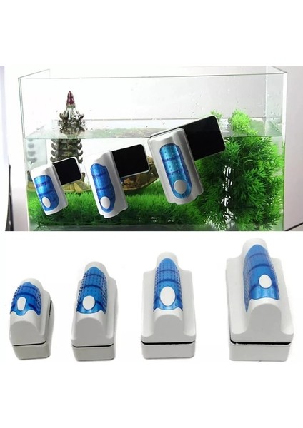 B Tarzı Manyetik Fırça ile Kazıyıcılar Pratik Yüzen Akvaryum Balık Tankı Ultra Cam Yosunu Eğri Temizleyici Pencere Mıknatıslar Temizlik Araçları (Yurt Dışından) modelleri